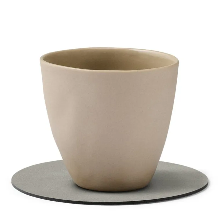Circle Nupo glassbrikke 10 cm lys grå