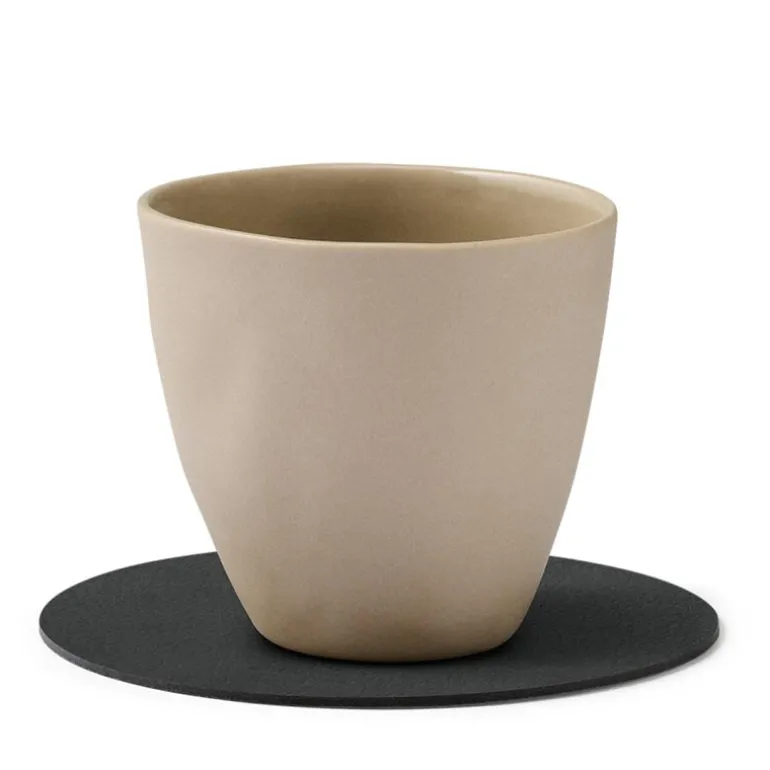 Circle Nupo glassbrikke 10 cm svart