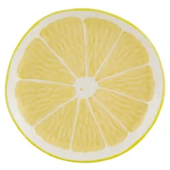 Citron asjett 22 cm sitron gul