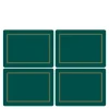 Classic bordbrikke 40x30 cm 4 stk emerald