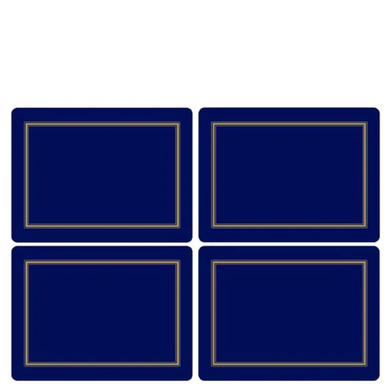 Classic bordbrikke 40x30 cm 4 stk midnatt