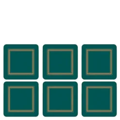 Classic glassbrikke 6 stk emerald
