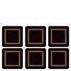 Classic glassbrikke 6 stk svart