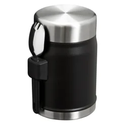 Classic mattermos med skje 0,4L svart