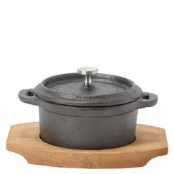 Classic minigryte 10 cm svart/akasie