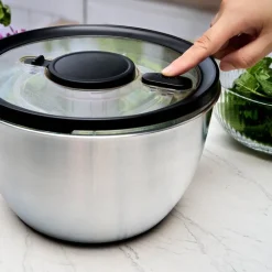 Classic salatslynge 5,4L børstet rustfritt stål/svart
