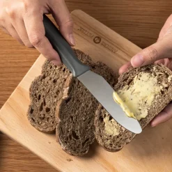 Classic smørkniv 21 cm stål/grå
