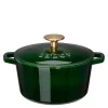 Classic støpejernsgryte 2L Shiny Green