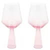 Claude vinglass 40 cl 2 stk rosa