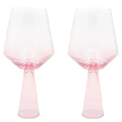 Claude vinglass 40 cl 2 stk rosa