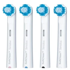 Clean Smile børstehoder TBR-4S 4 stk hvit
