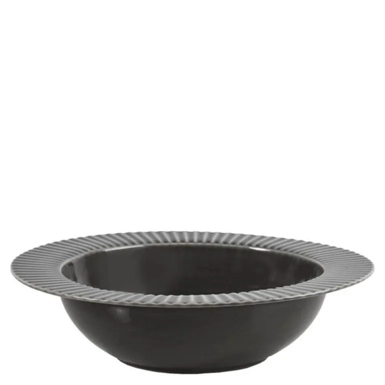 Coffee & More dyp tallerken 22 cm grå