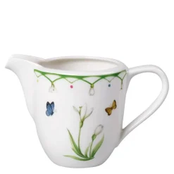 Colourful Spring fløtemugge 21 cl hvit/grønn