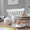 Colourful Spring sukkerskål med lokk 24 cl hvit/grønn