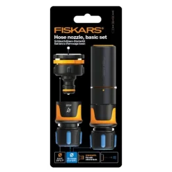 Comfort startsett med dyse og koblinger 13-15 mm svart