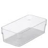 Compact organizer clear 20x10 cm sort