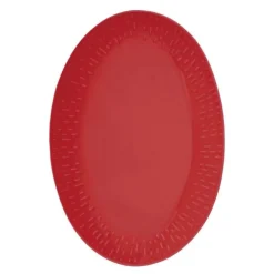 Confetti ovalt fat 36x25,5 cm chili
