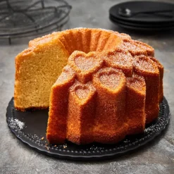 Contoura bakeform hjerte 27 cm sølv