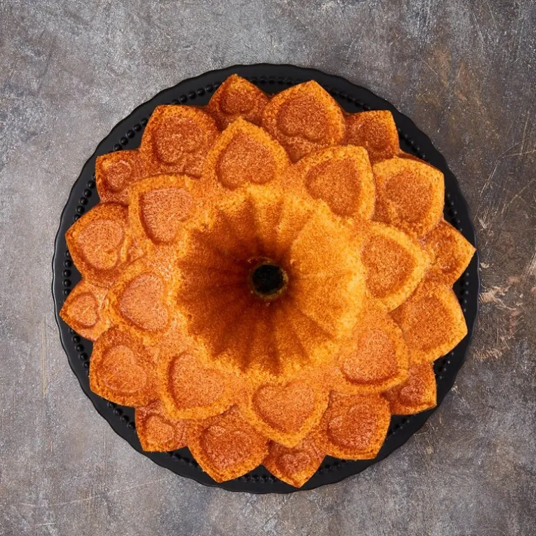 Contoura bakeform love 29 cm sølv