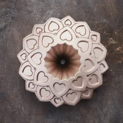 Contoura bakeform love 29 cm sølv