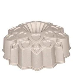 Contoura bakeform love 29 cm sølv
