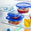 Cook & Go oppbevaringsboks 0,8L blå/klar