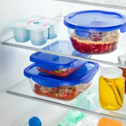 Cook & Go oppbevaringsboks 0,8L blå/klar