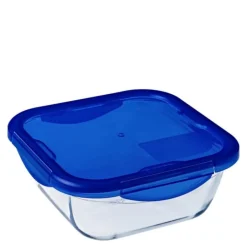 Cook & Go oppbevaringsboks 0,8L blå/klar