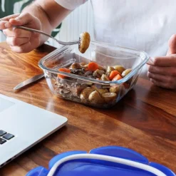 Cook & Go oppbevaringsboks 2L blå/klar