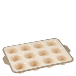 Cookie muffnsform 12 stk beige