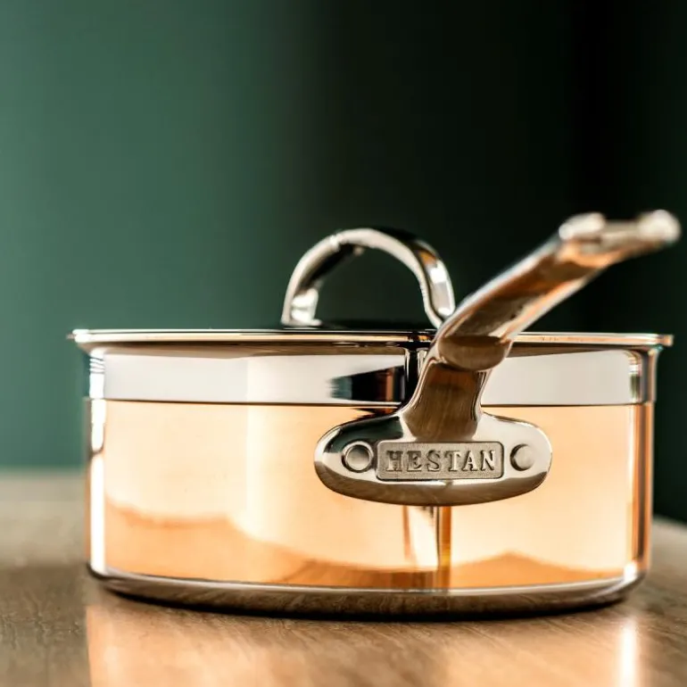 Copperbond kasserolle med lokk 1,4L kobber