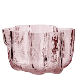 Crackle lyslykt 5,8 cm rosa