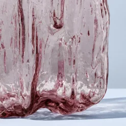 Crackle vase 27 cm rosa