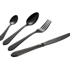 Craft bestikksett 16 deler hamret svart
