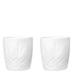 Crispy Porcelain mini kopp 9,5 cl 2 stk hvit
