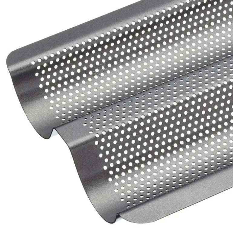 Crusty Bake baguetteform 39x16 cm carbon grå