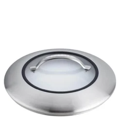 CTX glasslokk 20 cm klar/stål
