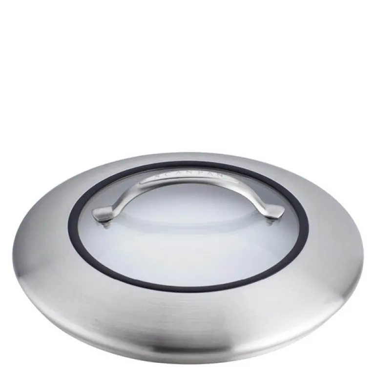 CTX glasslokk 24 cm klar/stål