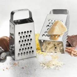 Cubi mini rivjern 4 cm børstet stål