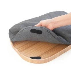 Curveline knebrett anti-slip 47x34 cm piltre/grå