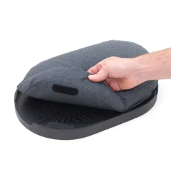 CurveLine knebrett anti-slip 39x26 cm svart/grå