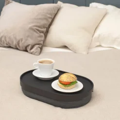 CurveLine knebrett anti-slip 39x26 cm svart/grå