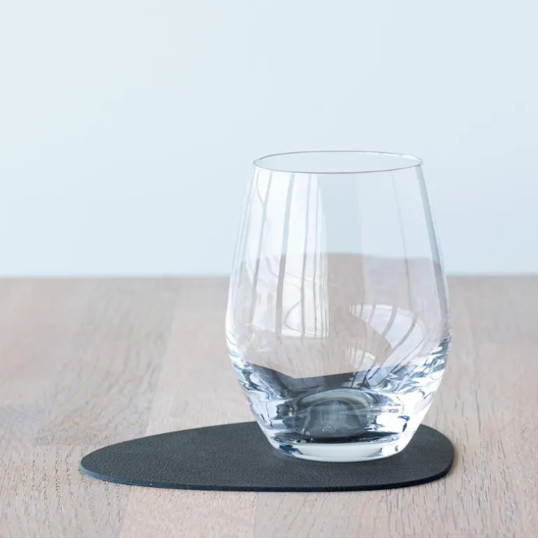 Curve Nupo glassbrikke 11x13 cm caviar