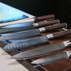 Damascus trancheringskniv 30 cm