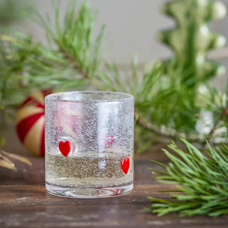 Debra vannglass 37 cl hjerte