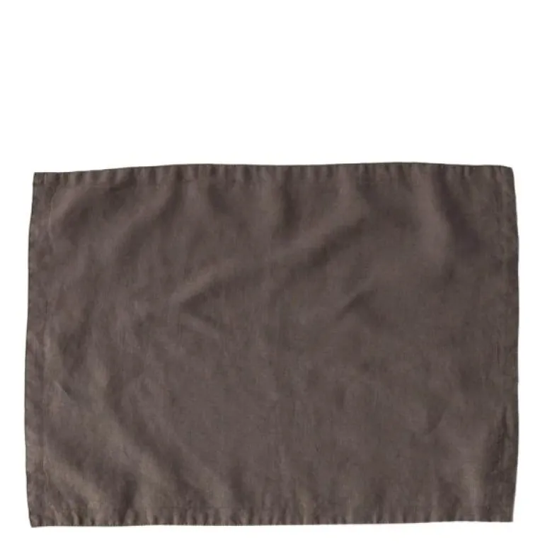 Dekkeunderlag lin 35x50 cm taupe