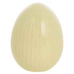 Delinne dekorasjon egg 7,7 cm gul