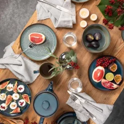 Denim frokostsett 6 deler
