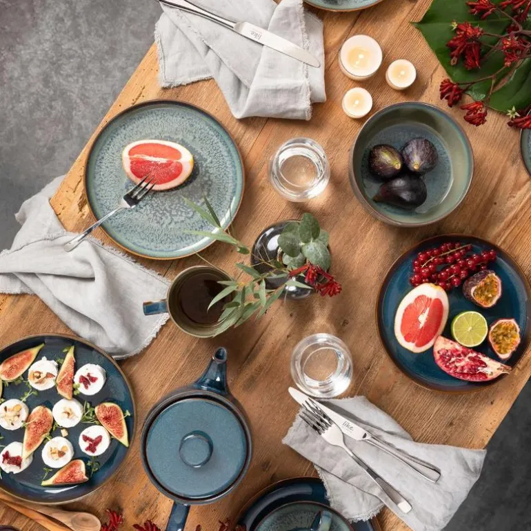 Denim frokostsett 6 deler