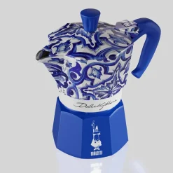 D&G moka express 130 ml 3-kopper blå